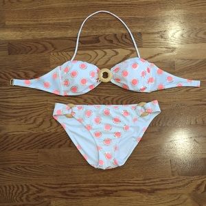 Victoria's Secret Bandeau Bikini w/ Gold Hardware